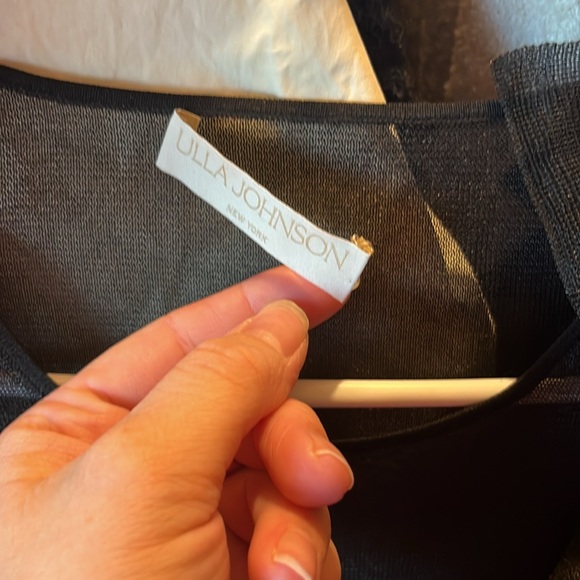 SoldddUlla Johnson Theodora pullover top in Noir small - Picture 7 of 8